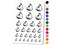 Cute Silkie Guinea Pig with Bow Temporary Tattoo Water Resistant Fake Body Art Set Collection